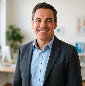 Person showing WeCare app on smartphone